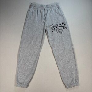 H&M Divided Harvard Sweatpants Men S Heather White Veritas Drawstring University